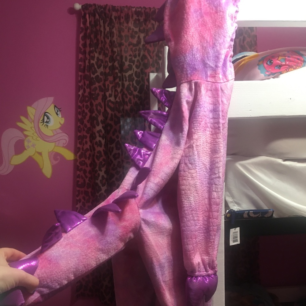 Girls Pink Dinosaur Halloween Costume Size 4 XS